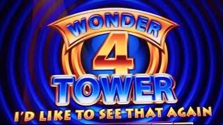 Wonder 4 Tower & Jackpot ALL BONUSES!! Slot Machines in Las Vegas
