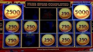$10 Max Bet Lightning Link Sahara Gold Slot Machine BONUS Won | NICE SESSION | W4 Buffalo Gold Bonus