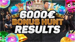 €6000 BONUS HUNT RESULTS | ft. BONANZA - BOOK OF DEAD - WHO WANTS TO BE A MILLIONAIRE