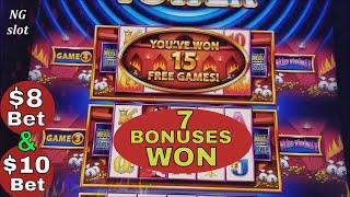 Wonder 4 Tower WICKED WINNINGS II Slot Machine 7 TIMES Bonus Won ! Live Slot Play