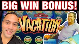 BIG WIN BONUS on National Lampoon’s Vacation!!  Buffalo Chief and COSMO LANAI SUITE ROOM TOUR!