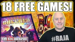 18 Free Games! NEW GAME Buffalo Max Slots | The Big Jackpot