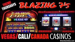 Blazing 7's Slot Machine THEME THURSDAYS Live Play Slots / Pokies in Vegas/Cali/Canada