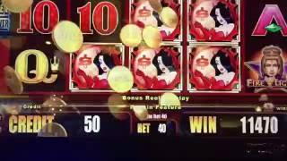 Big Win Aristocrat All Stars II Slot Machine --  Wicked Winnings Bonus -- Little Bet Big Reward