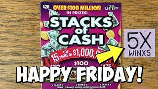 YES! 2X $20 Stacks of Cash!  TEXAS LOTTERY Scratch Off Tickets