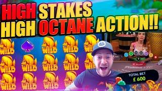 HIGH STAKES HIGHLIGHTS!! Crazy Slots, Blackjack & Roulette Stream!