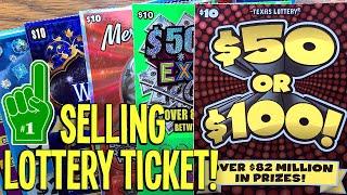 #1 Selling Lottery Ticket  $100 Challenge  TEXAS Lottery Scratch Offs