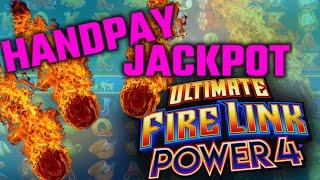 Ultimate Fire Link Power 4 HANDPAY JACKPOT HIGH LIMIT $100 BONUS ROUND Slot Machine Casino
