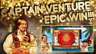 Jackpot on Captain Venture ️  Max Bet! (Level UP) Online Slots Gamble