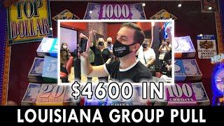 TOP DOLLAR Group Slot Pull - 23 PEOPLE!
