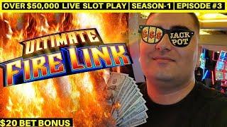 High Limit Ultimate Fire Link Slot Machine Bonuses Won | Season-1 | Episode #3