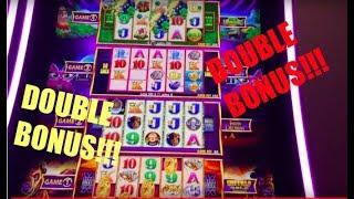 9/18/2017 CHECK OUT THIS DOUBLE BONUS ON THE NEW WONDER 4 TOWER  GOLD BONANZA SLOT MACHINE BIG WINS