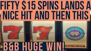 Over FIFTY $15 Double Diamond Deluxe Spins, The BEST B&B Double Diamond Hit Yet! Bonus $25 DDD Spins
