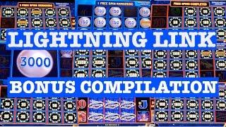 20 MINS OF BONUSES ~ Lightning Link Slot Machine at Aria and Cosmo in Las Vegas