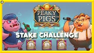 Playing PEAKY PIGS for a Bonus on EVERY STAKE