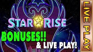 IGT STAR RISE BONUSES & LIVE PLAY - WILD PANDA GOLD - Slot Machine Live Casino Play