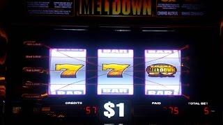 8 Live Play Minutes of Total Meltdown & Double Jackpot 7's  2 Of My Favorite Slot  Machines