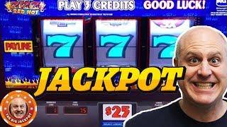 3 REEL JACKPOT! Triple Red Hot 777's BIG HIT! | The Big Jackpot