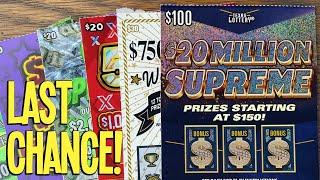 LAST CHANCE! $100 Lottery Ticket  $310 TEXAS LOTTERY Scratch Offs