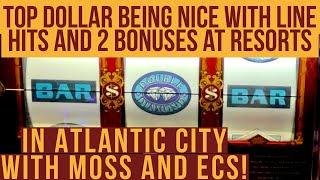 Old School Slots Presents: In Atlantic City $10 B&W Double Jackpot Top Dollar & Double Top Dollar!