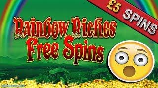 Rainbow Riches Free Spins Slot £5 Spins BONUS!!!!