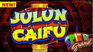 NEW GAME JULUN CAIFU First on YouTube! UNBELIEVABLE Retriggers