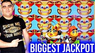 Biggest JACKPOT On Lucky Honeycomb Twin Fever Slot #Shorts