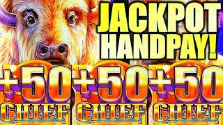 JACKPOT HANDPAY! BRAND NEW!! BUFFALO CHIEF PLATINUM Slot Machine (ARISTOCRAT GAMING)