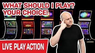 Still LIVE & It’s YOUR Choice  What Slot Machines Should I Play for JACKPOTS?!!