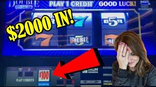 We Risked $2000 In $100 Double Gold Slot in Vegas! Pinball and More!  Handpay Jackpot!