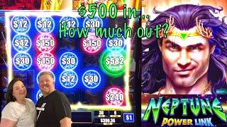 2 JACKPOT HANDPAYS from NEPTUNE in ONE SESSION! $500 in and how much out?