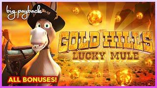 Gold Hills Lucky Mule Slot - NICE PROGRESSIVE, ALL BONUSES!