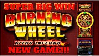 SUPER BIG WIN on BURNING WHEEL NITRO INFERNO SLOT POKIE by Aruze Gaming  PECHANGA CASINO
