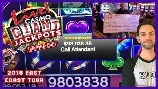 GIANT JACKPOT of $98,038 at LIVECasino Maryland Biggest Lock it Link Jackpot  BCSlots #AD