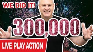 300,000 Subscribers! We Did It!  Let’s Celebrate LIVE IN VEGAS with High-Limit SLOTS