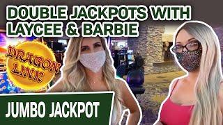 DOUBLE Jackpots Playing Dragon Link with Laycee & Barbie  High-Limit Slots with The Gals!