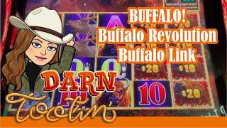 BUFFALO DAY! Buffalo Revolution and Buffalo Link Slot Machines! Aria Las Vegas!
