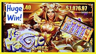 Our FIRST TIME Playing This SLOT Brought A HUGE WIN! It's Magic Amber