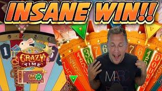 INSANE WIN!!! Crazy Tìme BIG WIN - HUGE WIN on Game show from Casinodaddys live stream