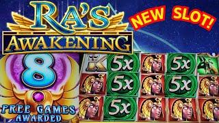 BRAND NEW!! RA'S AWAKENING EXCITING!! Free Spins & Rising Reels Features!!