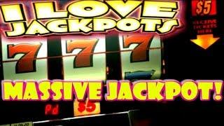 JACKPOT HANDPAY   I LOVE JACKPOTS  MASSIVE JACKPOT WIN!  $5 MACHINES
