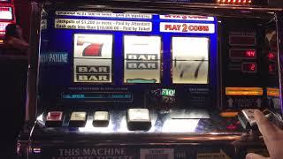 Triple Red White & Blue Slot Machine $10 Denomination - High Limit JACKPOT HANDPAY