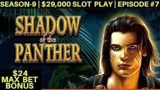 Shadow Panther High Limit Slot Machine $24 Max Bet Bonus | Season 9 | Episode #7