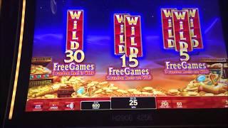 BIG WIN - Golden Egypt Slot Machine Bonus $2.50 Bet