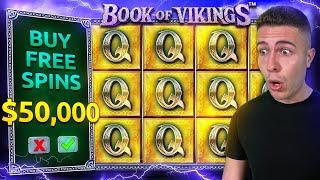 $50,000 Bonus Buy on BOOK OF VIKINGS ️ (50K Bonus Buy Series #18)