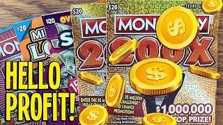HELLO PROFIT!!  5X $20 TICKETS!  PLAYING $120 TX Lottery Scratch Offs