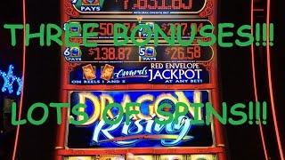 **BONUSES!!!/NICE WIN!!!** Dragon Rising Slot Machine