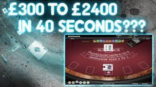 Can I go from £300 to £2,400 in 40 Seconds?   Check this insanity!