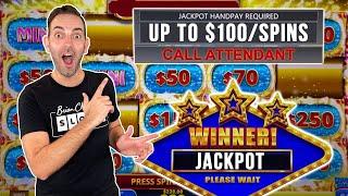 ↑$100/Spins  HUGE Bets Don't Scare-ab Me!  Talking Stick Casino