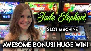MASSIVE WIN! Jade Elephant Slot Machine BONUS + WINNING BIG at Gambino Slots!
